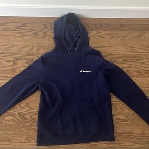 Fleece CHAMPION hoodie with drawstrings